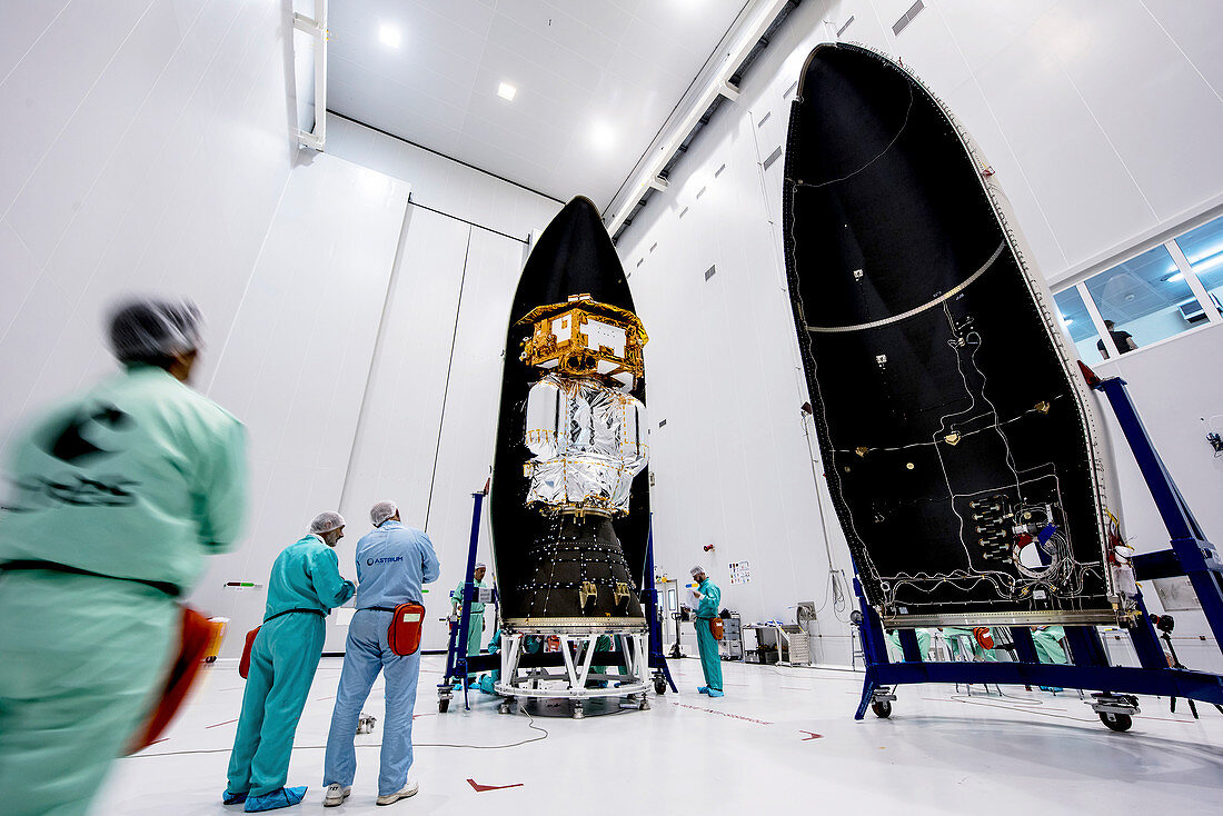 LISA Pathfinder space probe assembly