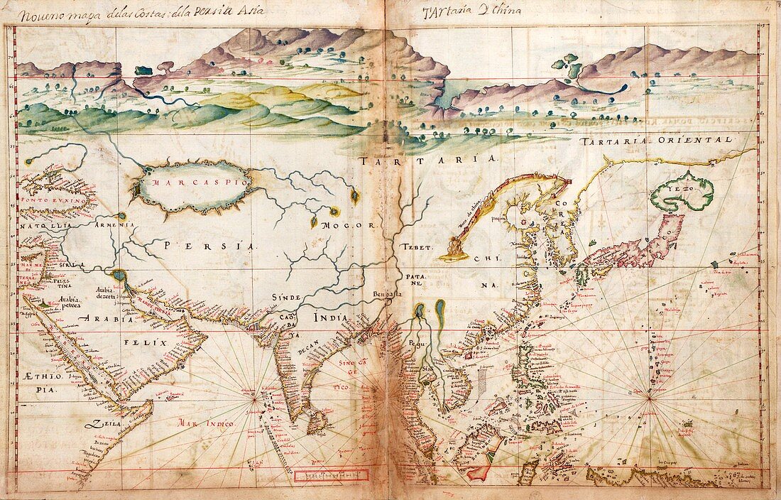 Asia,1630 Portuguese atlas