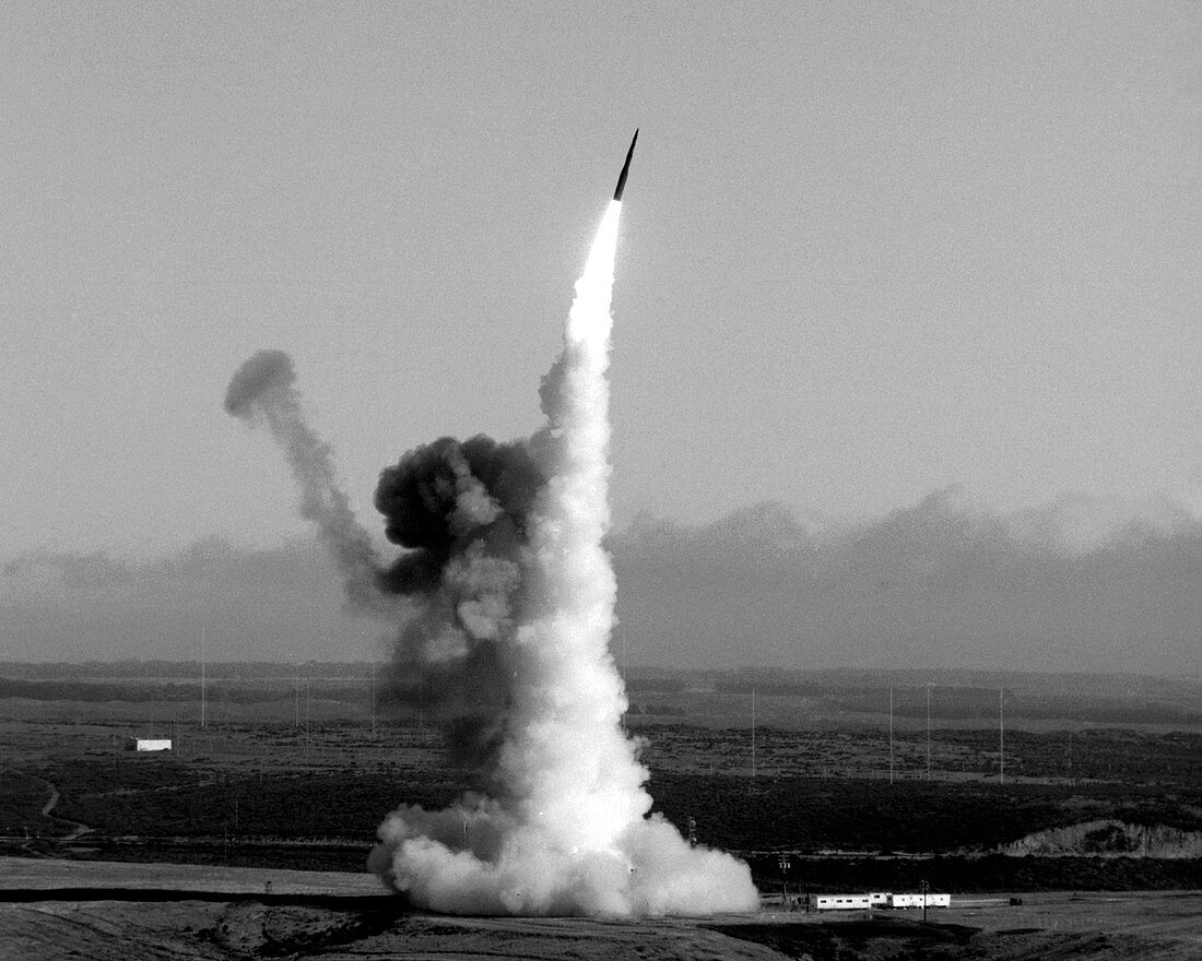 Minuteman nuclear missile launch,1980