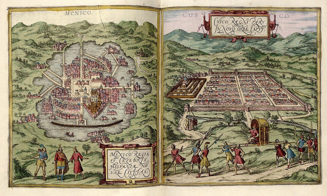 Mexico City and Cusco,16th century