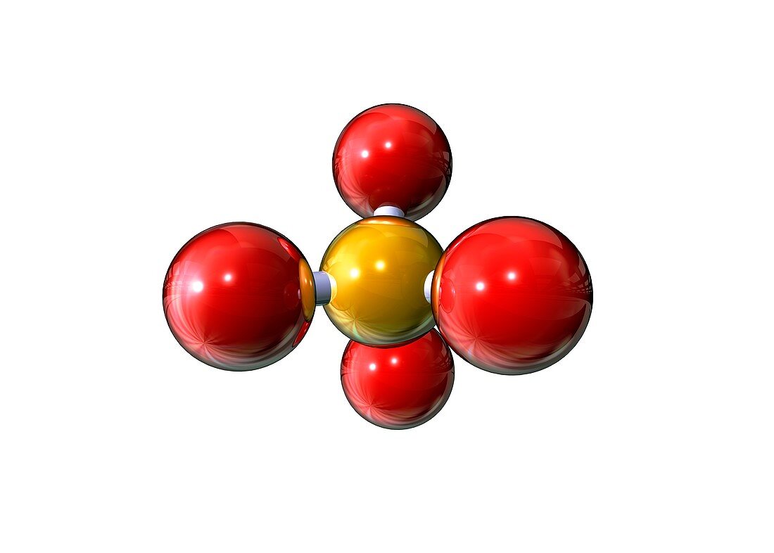 Silicon dioxide,molecular model