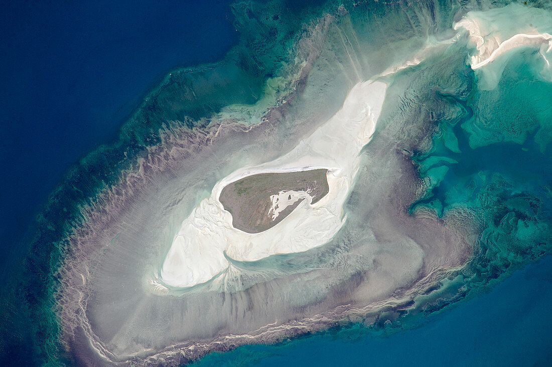 Adele Island,Australia,from space