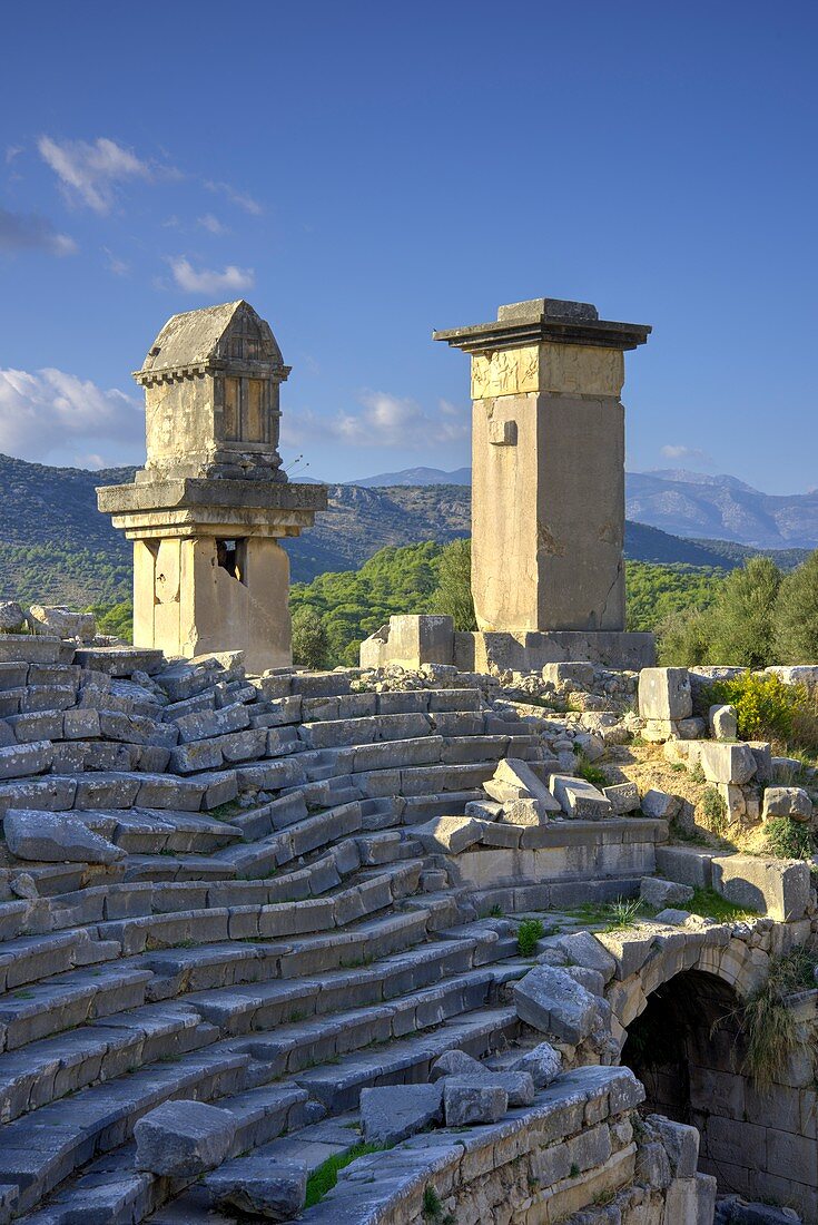 Xanthos tombs and amphitheatre