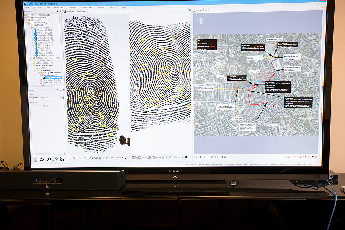 Forensic fingerprint analysis