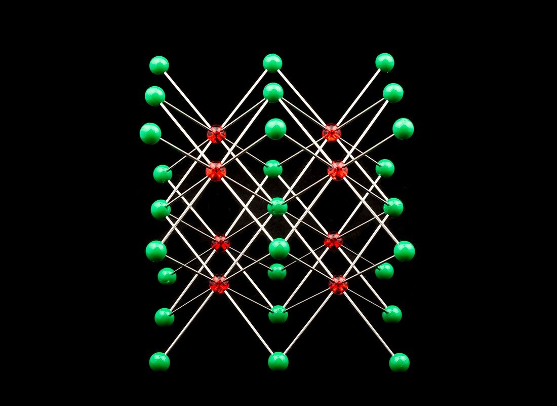 Molecular model of caesium chloride