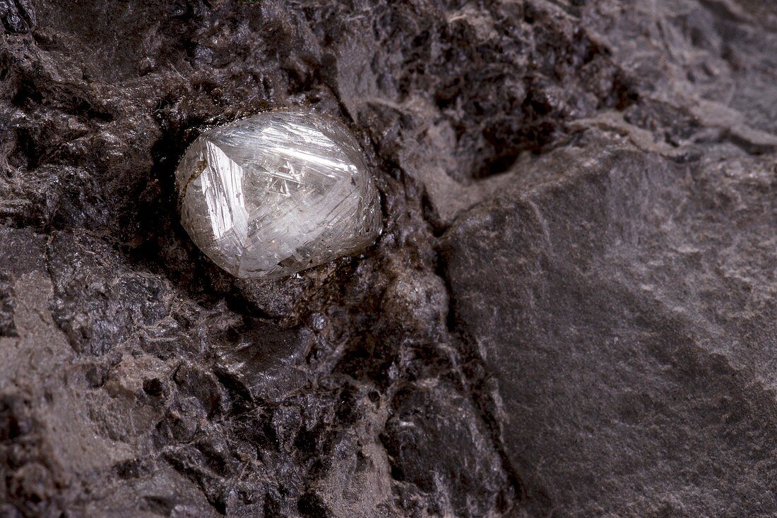 Diamond in host rock