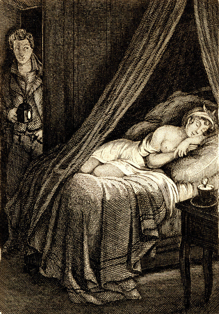 The sleep',19th Century illustration