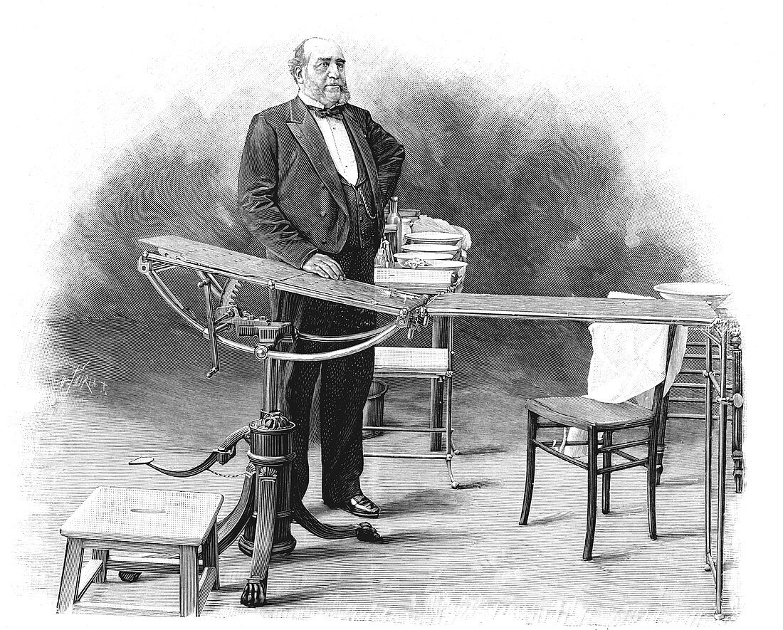 19th Century surgeon,illustration