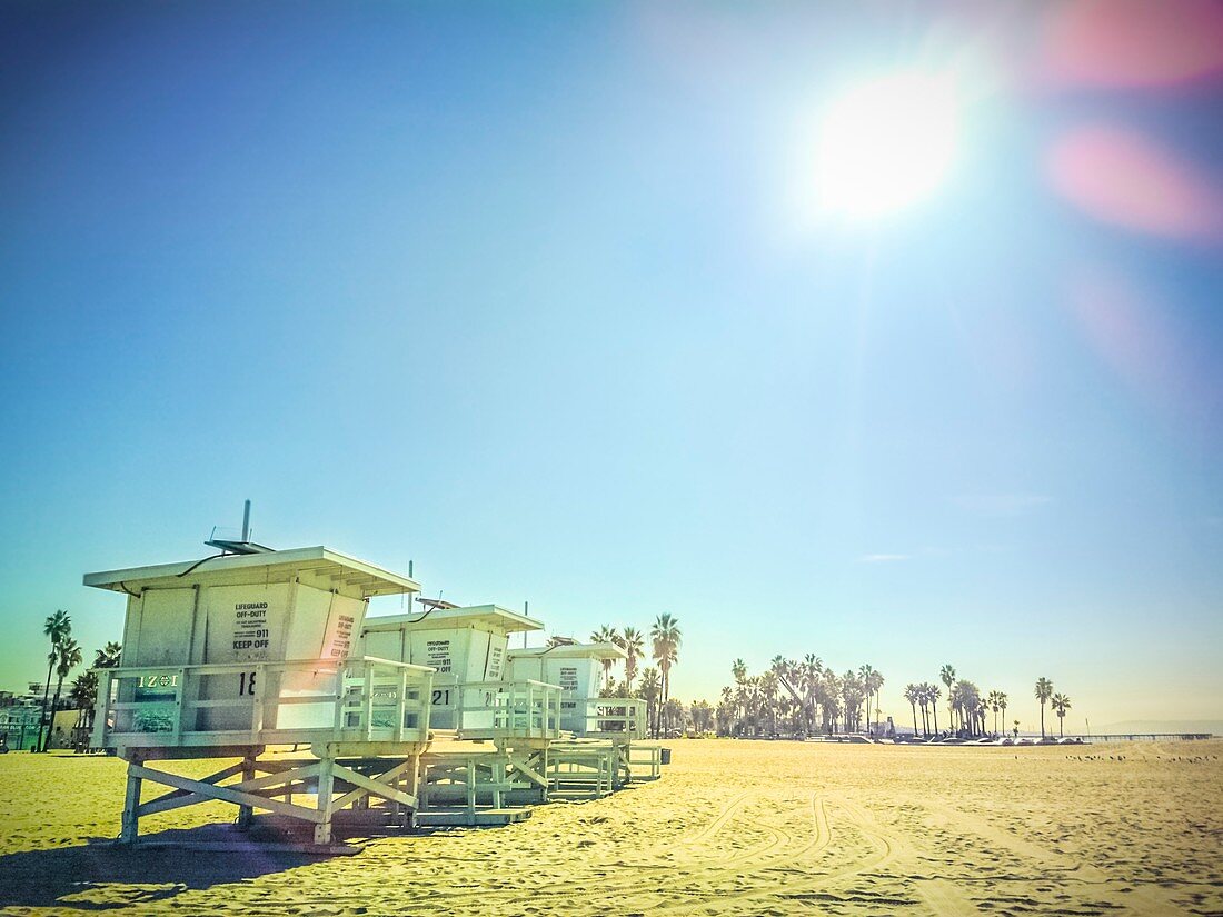 Beach huts,Venice Beach,USA
