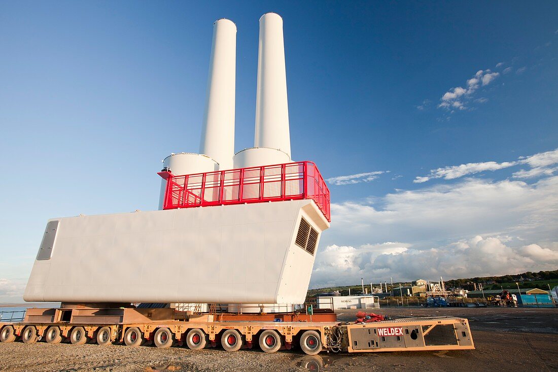 Parts for the Walney offshore wind farm