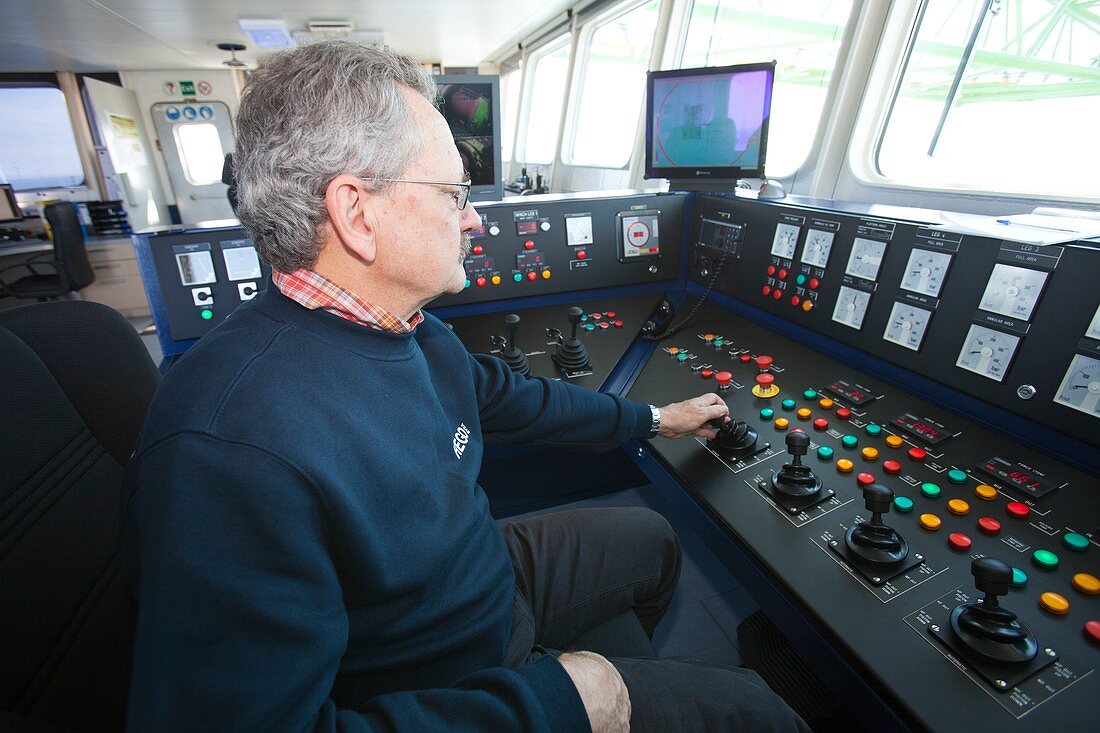 The captain of the Jack up barge