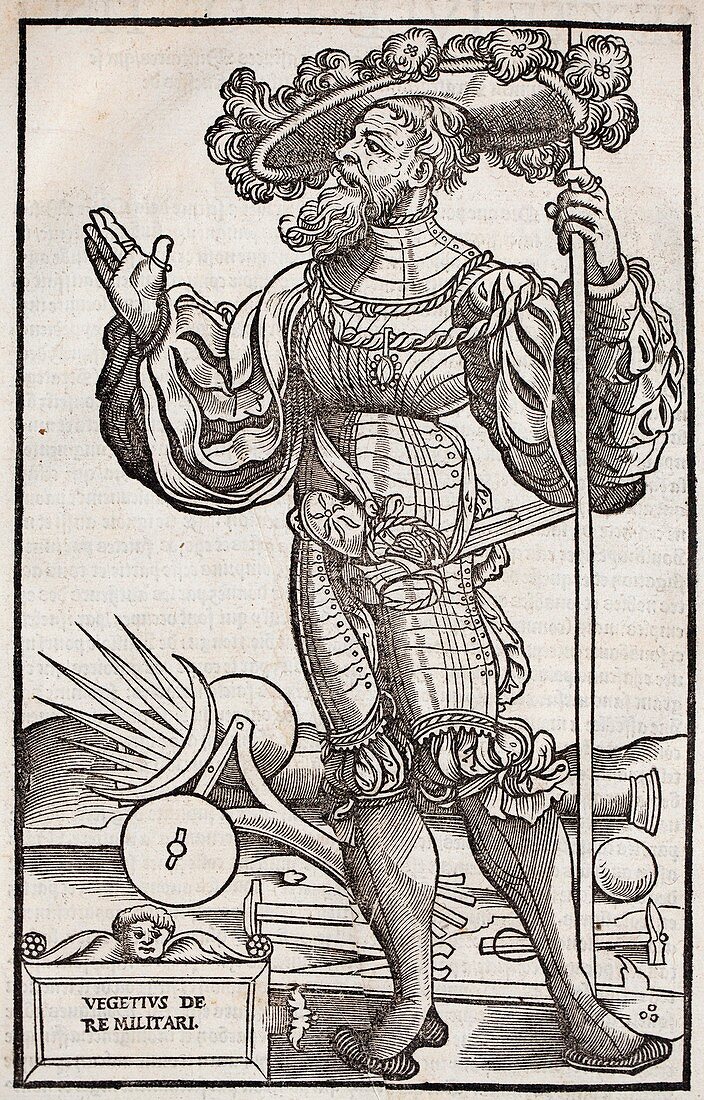 1532 Portrait Military author Vegetalius