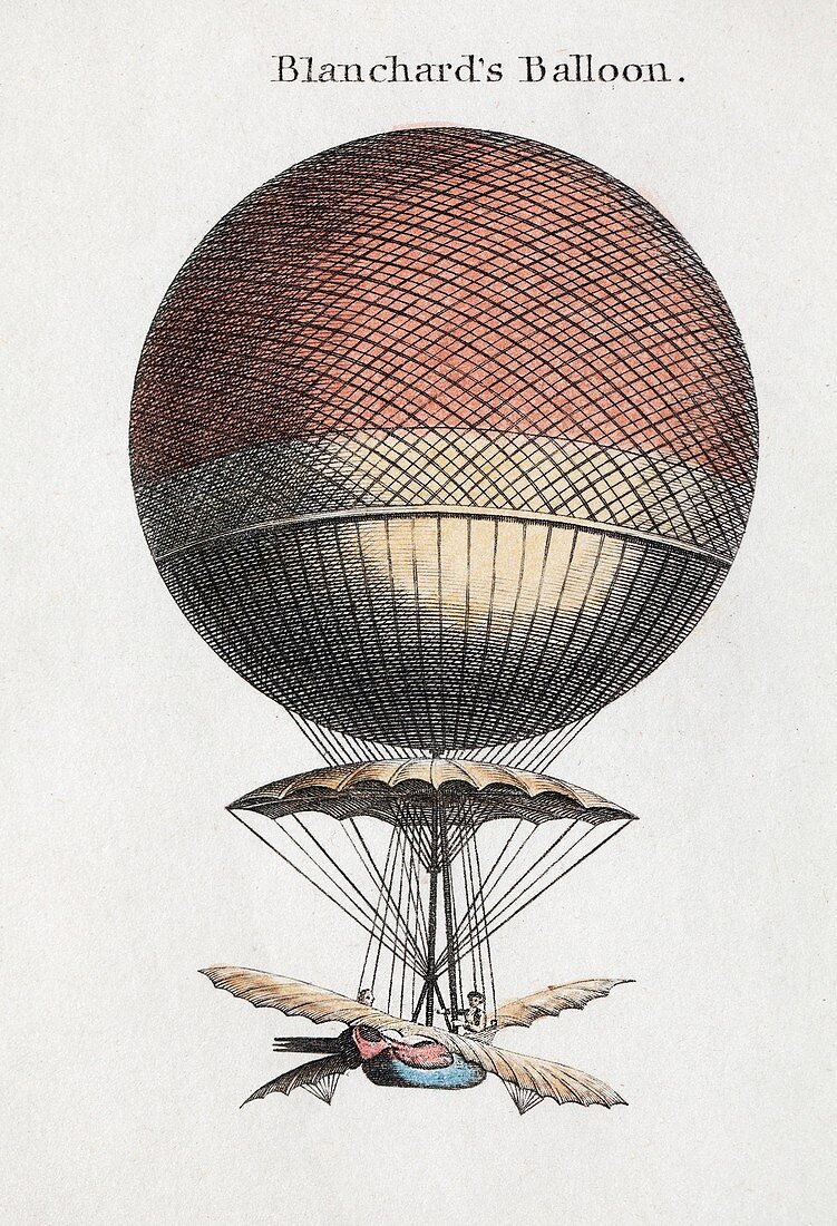 1793 USA Blanchard Hydrogen Balloon