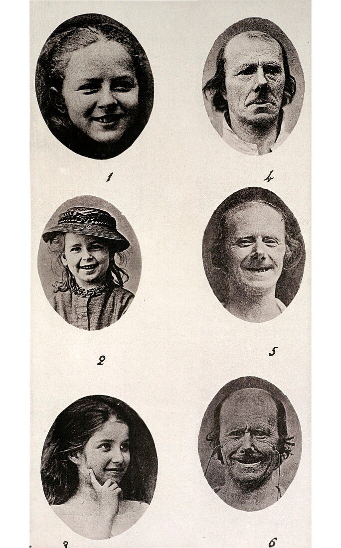 1872 Darwin Emotions Happy Heliotype