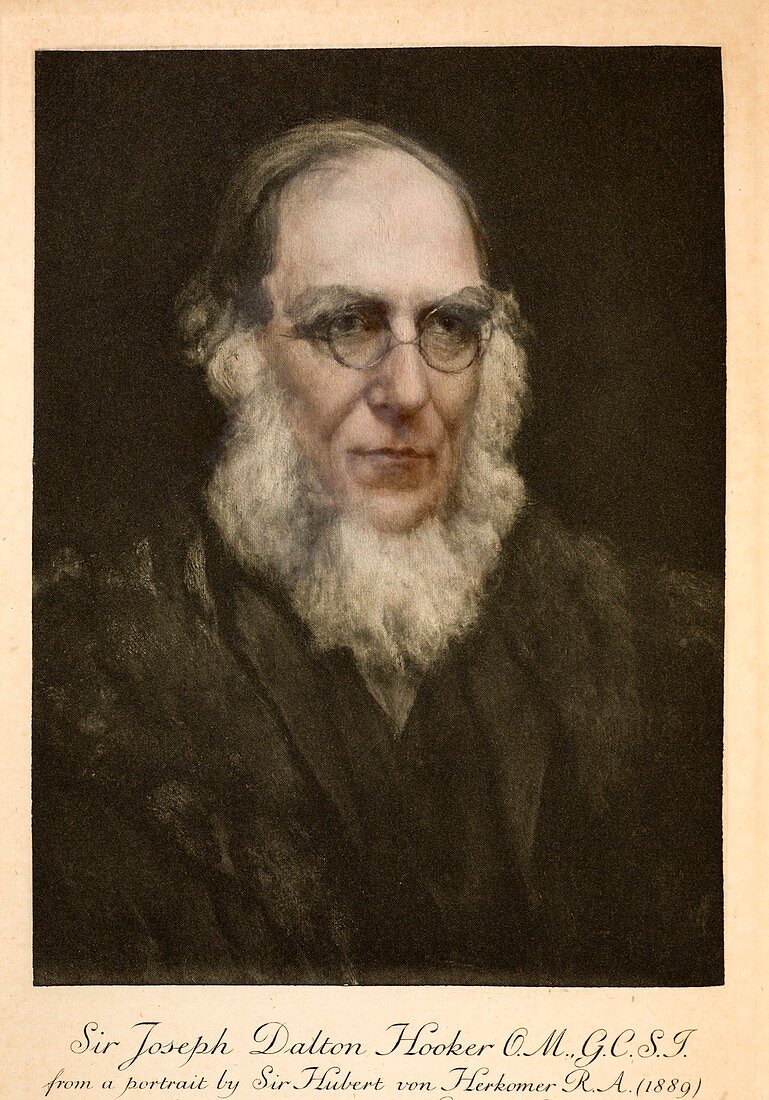 1889 Joseph Hooker Botanist Kew darwin