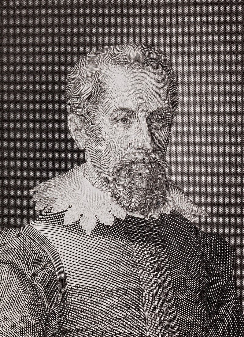 1620 Johannes Kepler Astronomer portrait