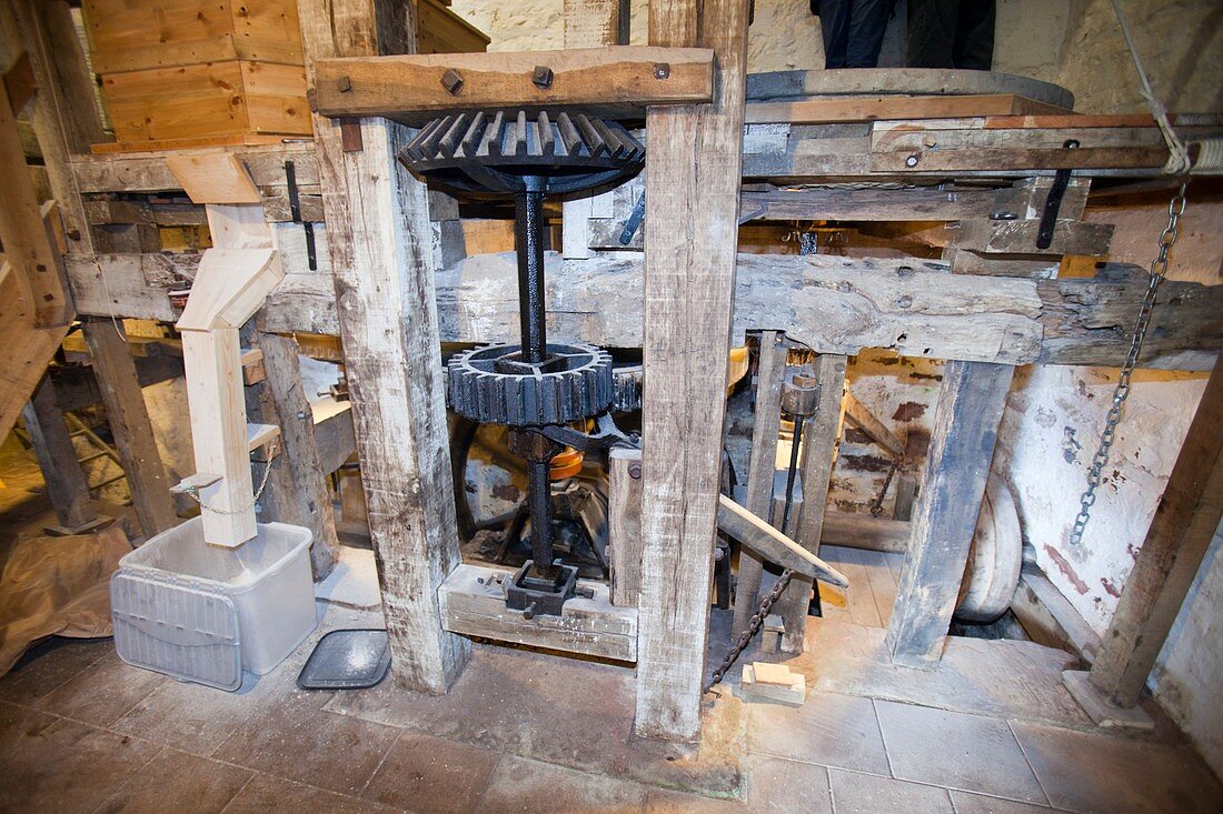 A traditional water mill at Acorn Bank