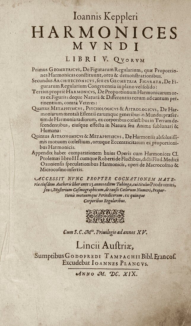 'Harmonices Mundi' (1619)