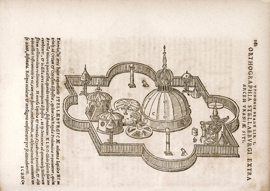 Tycho's observatory of Uraniborg,1580s