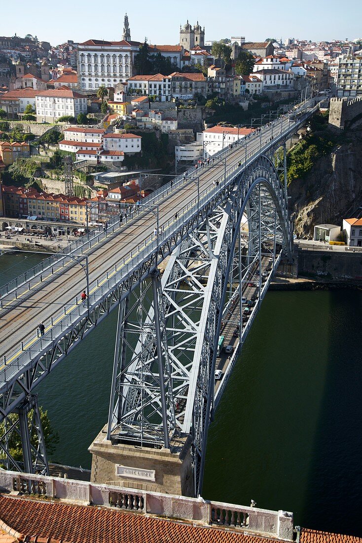 The Dom Luis I Bridge in Porto,Portugal