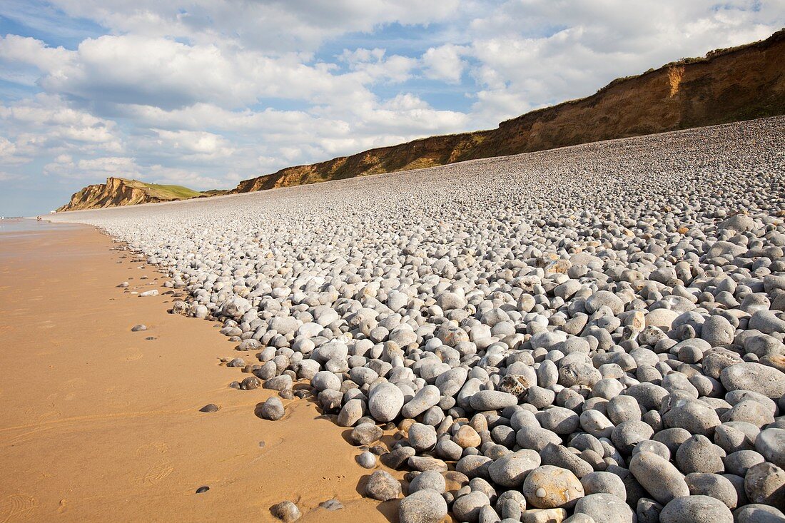 Flint pebbles on Sheringham beach,UK