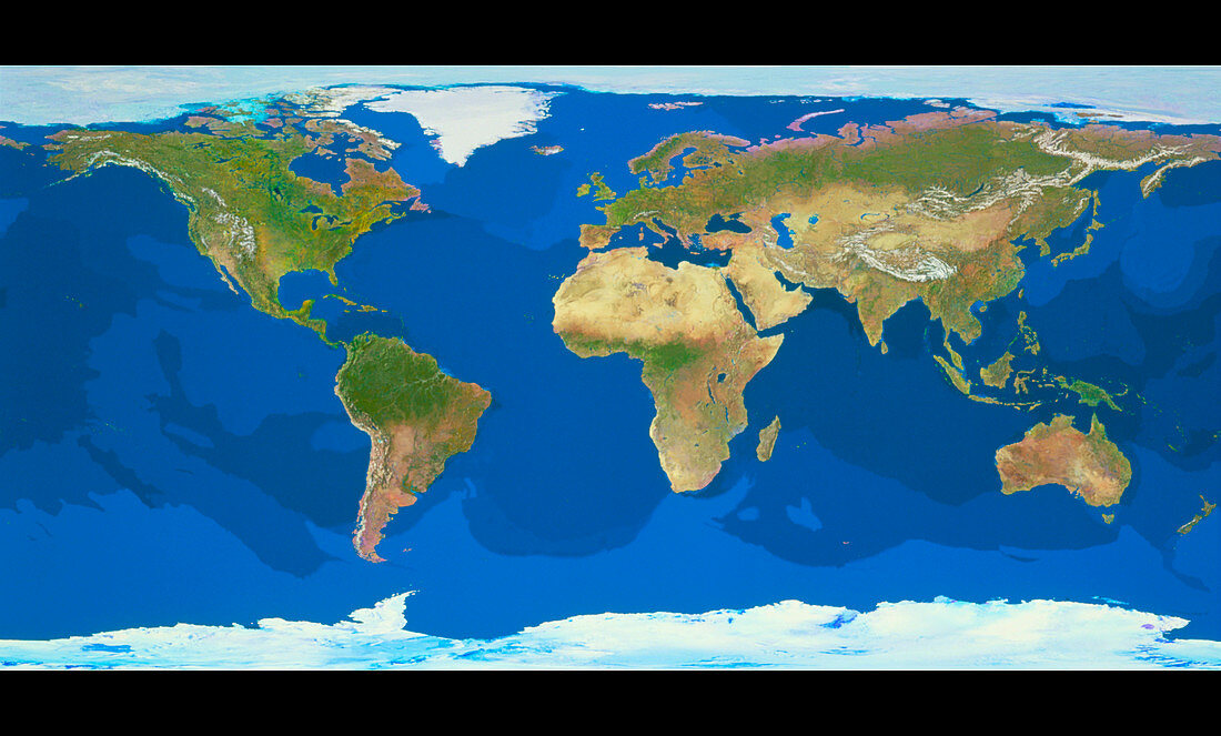 Rectangular GeoSphere centred on Atlantic Ocean