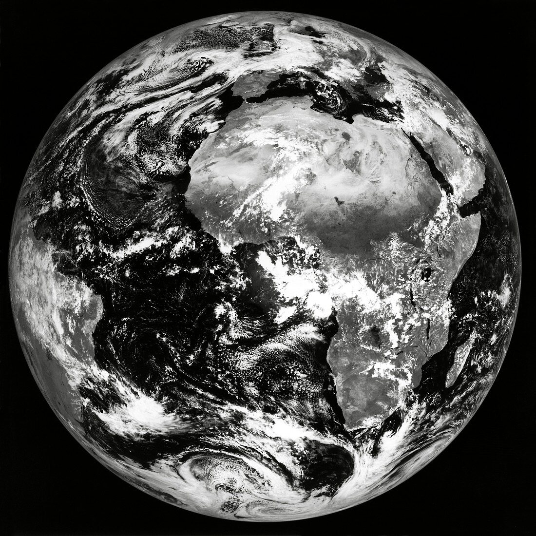 Meteosat image of the whole Earth