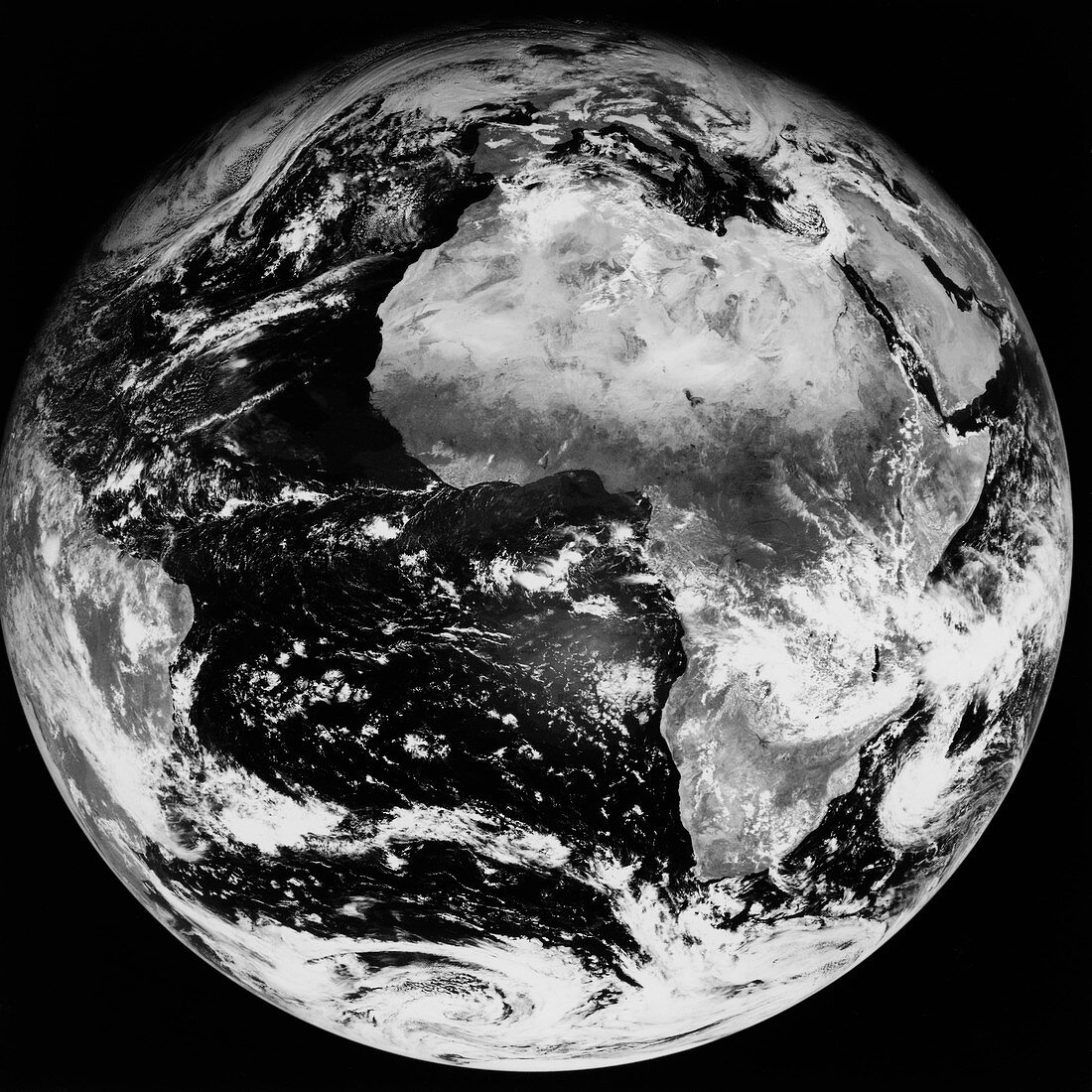 Meteosat image of whole Earth