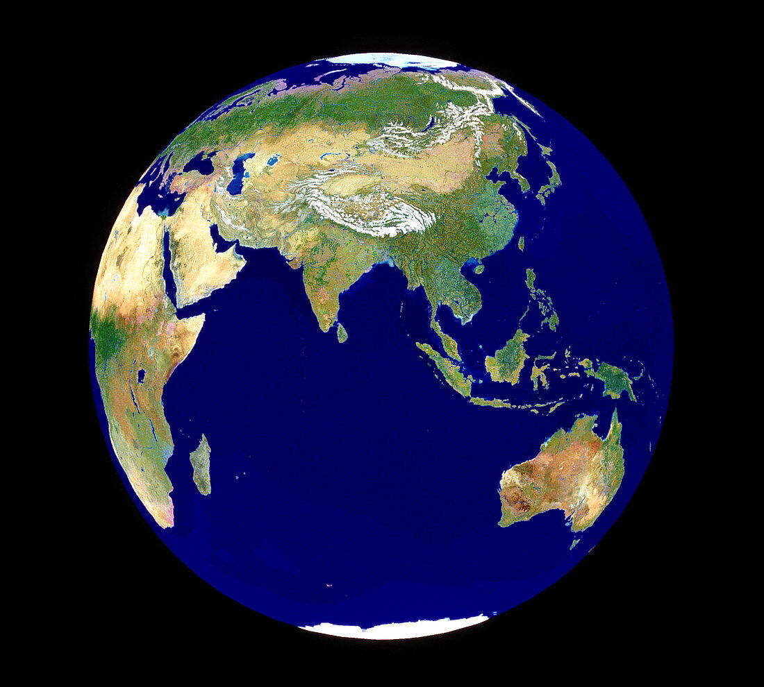 Geosphere view of Asia
