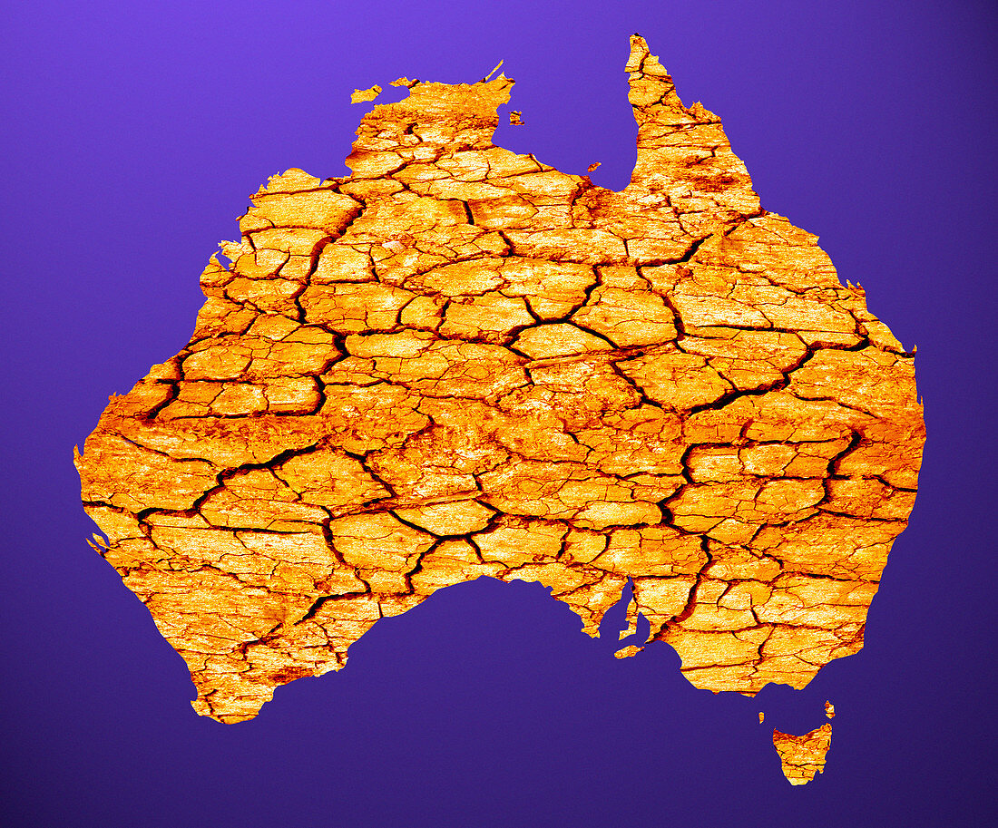 Drought in Australia,conceptual image