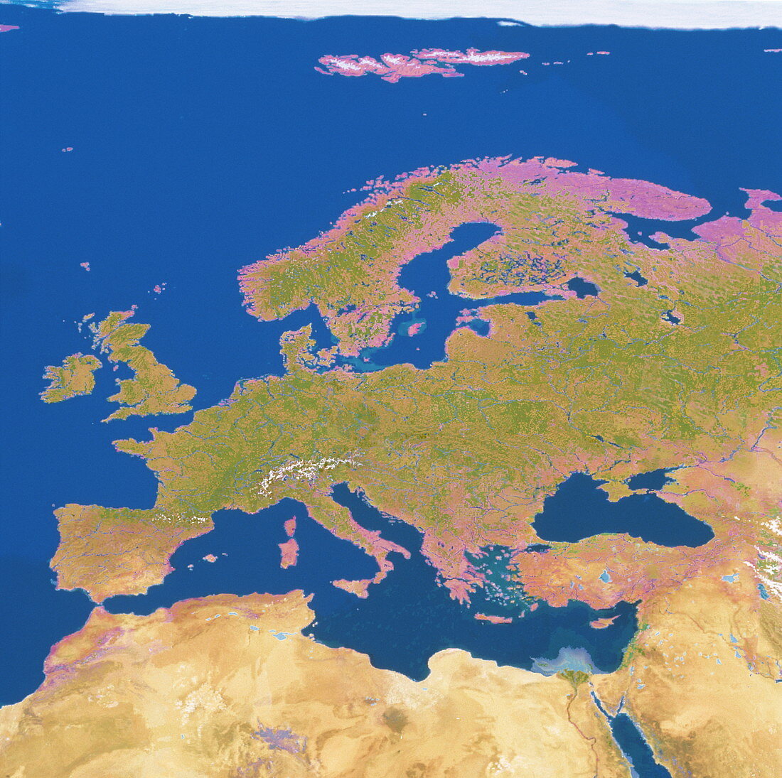 Geosphere image of Europe