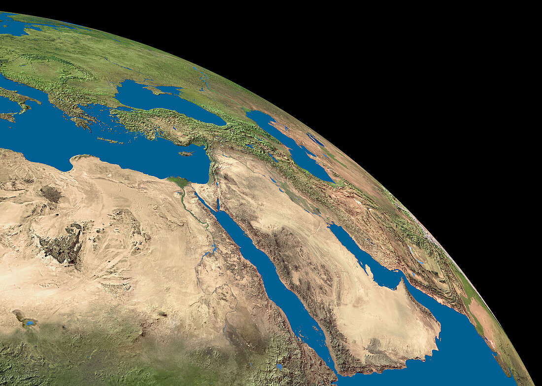 Arabian peninsula and Egypt