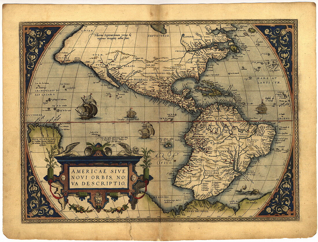 Ortelius's map of The New World,1570