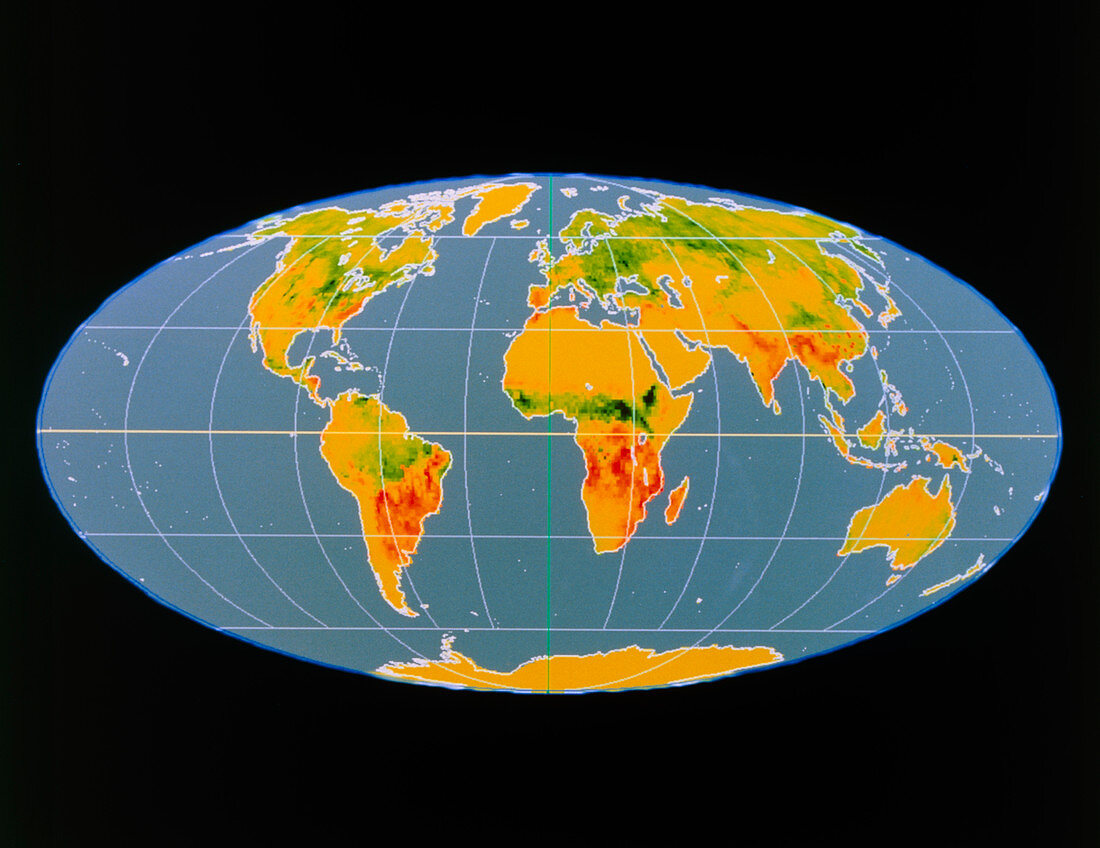 'Breathing Earth' CO2 input/output,global map