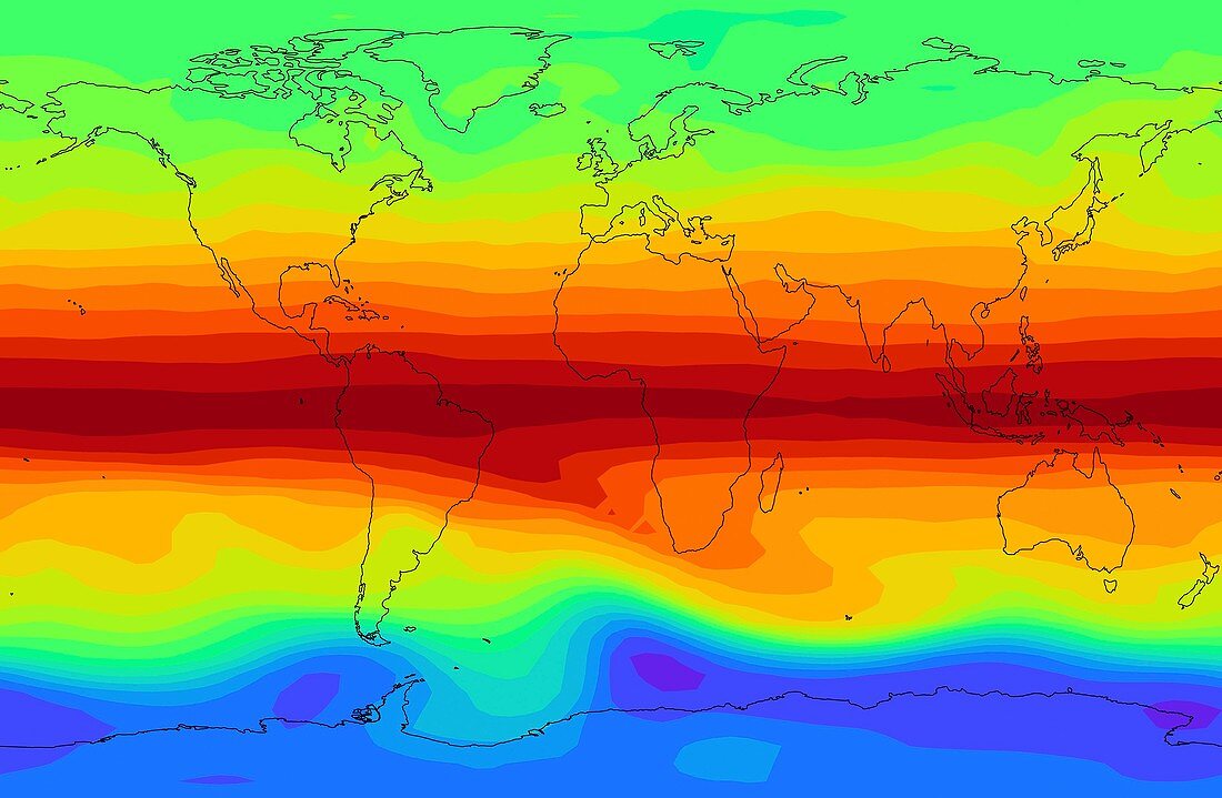 Global methane concentration,2004