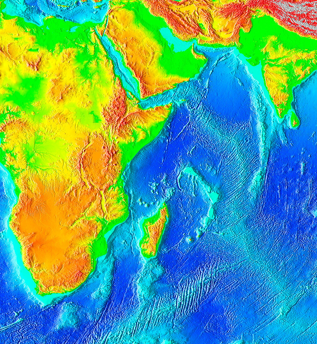Great Rift Valley,topographic map
