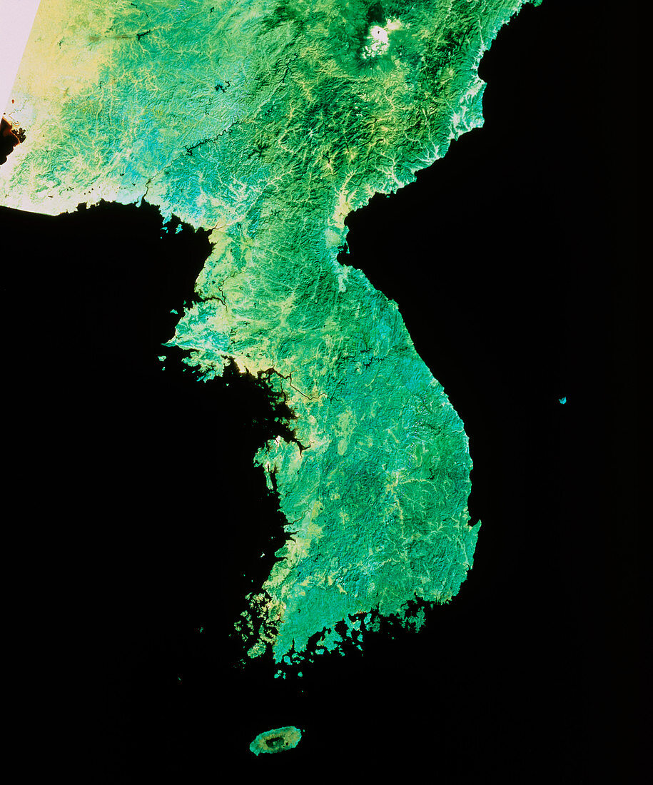 Landsat mosiac of North & South Korea
