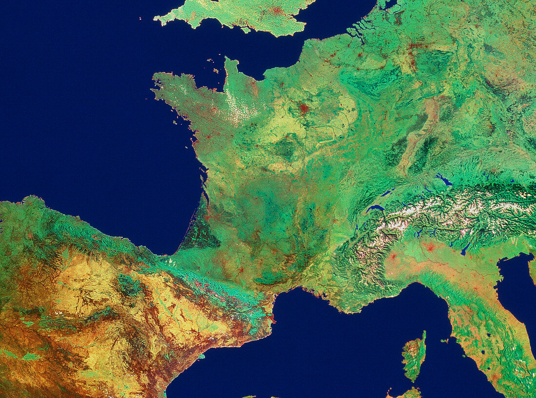 France from space