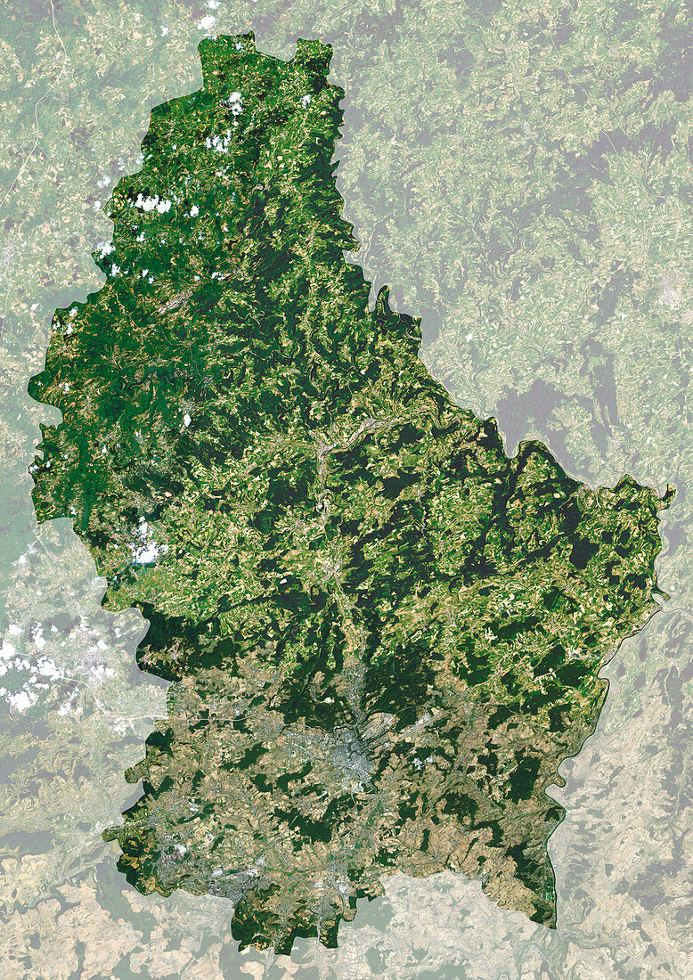 Luxembourg,satellite image