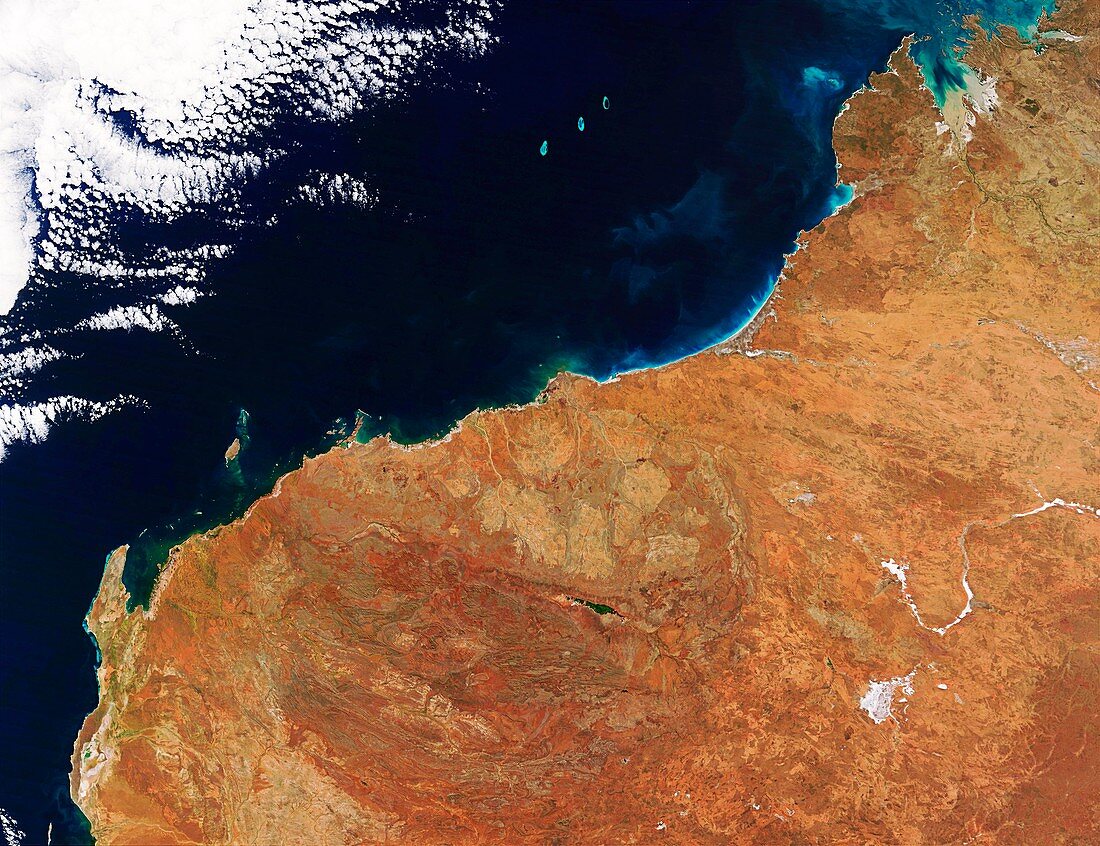 Northwestern Australia,satellite image