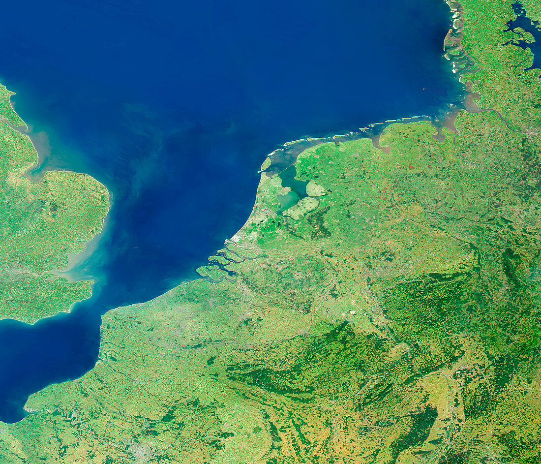 Low Countries,satellite image