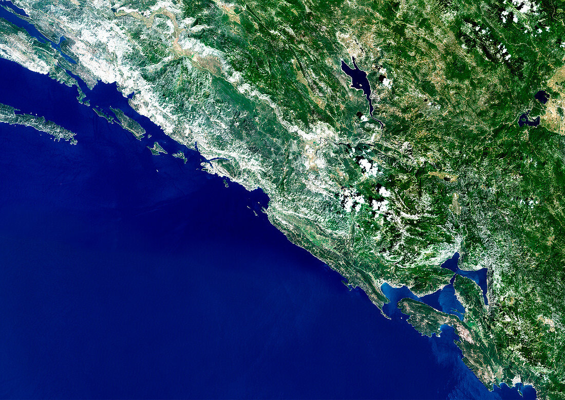 Southern Croatia,satellite image