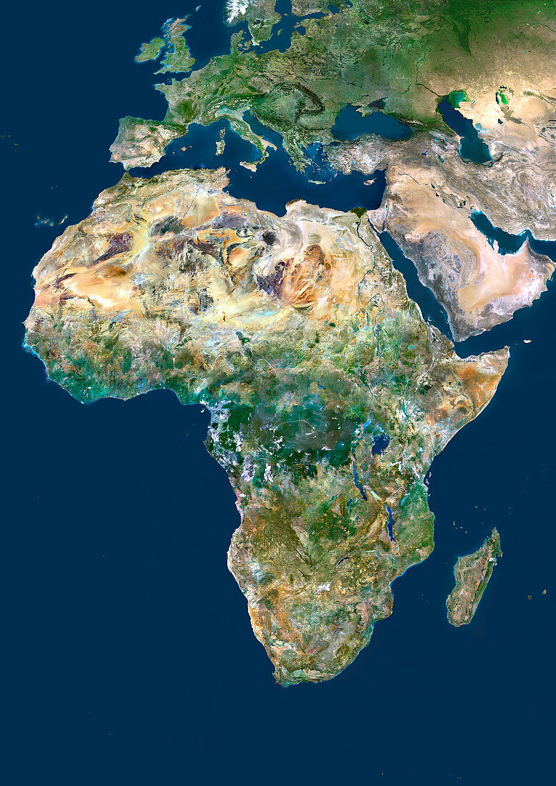 Africa,satellite image