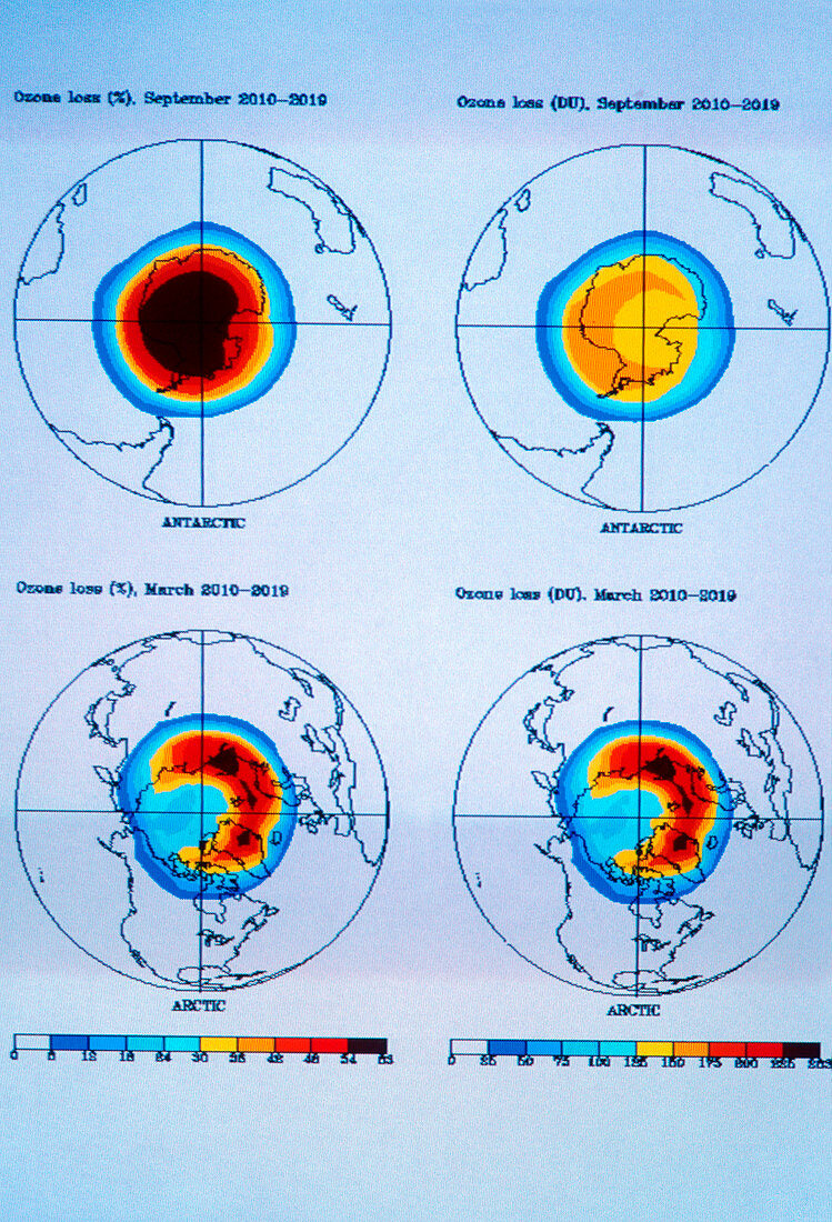 Predicted polar ozone loss,2010-2019