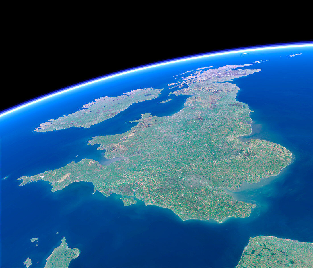 British Isles from space