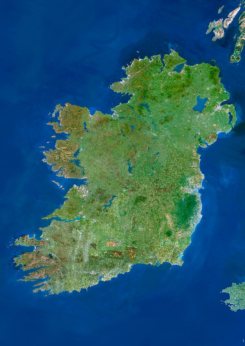 Ireland,satellite image