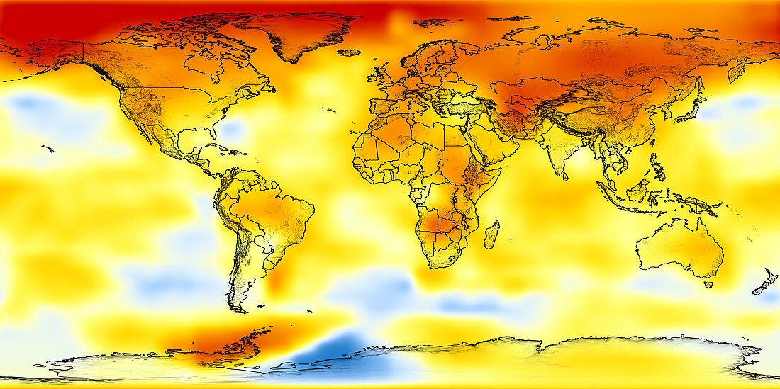 Global temperature anomalies 2002-2006