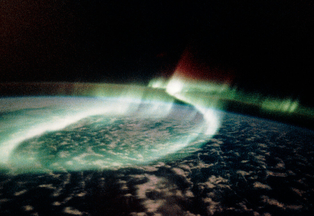 Aurora Australis seen from Shuttle STS-39
