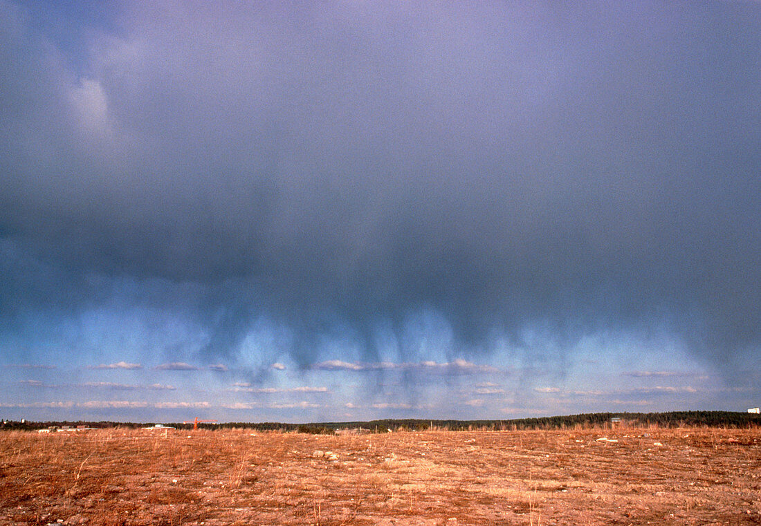 Rain veil from stratocumulus cloud