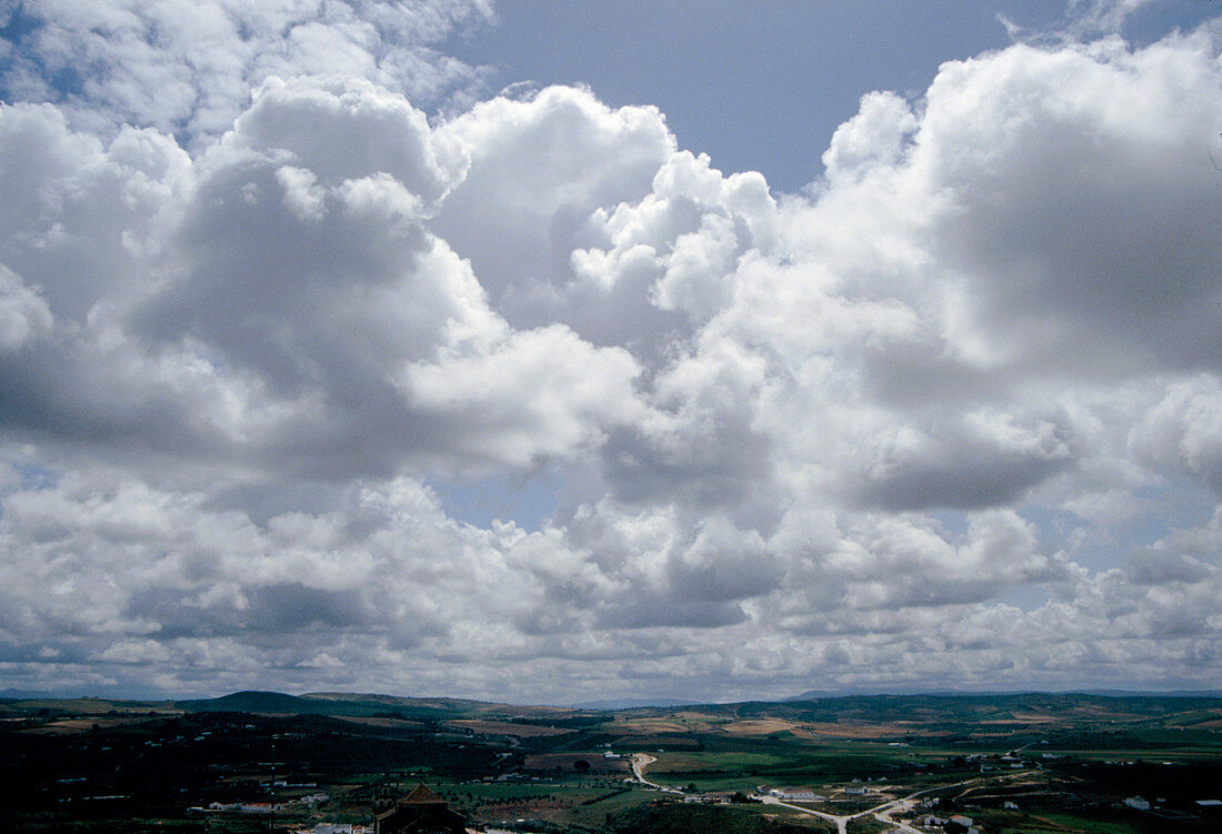 View of stratocumulus clouds